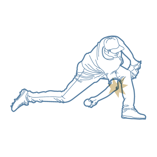 Illustration of Elbow injuries in baseball.