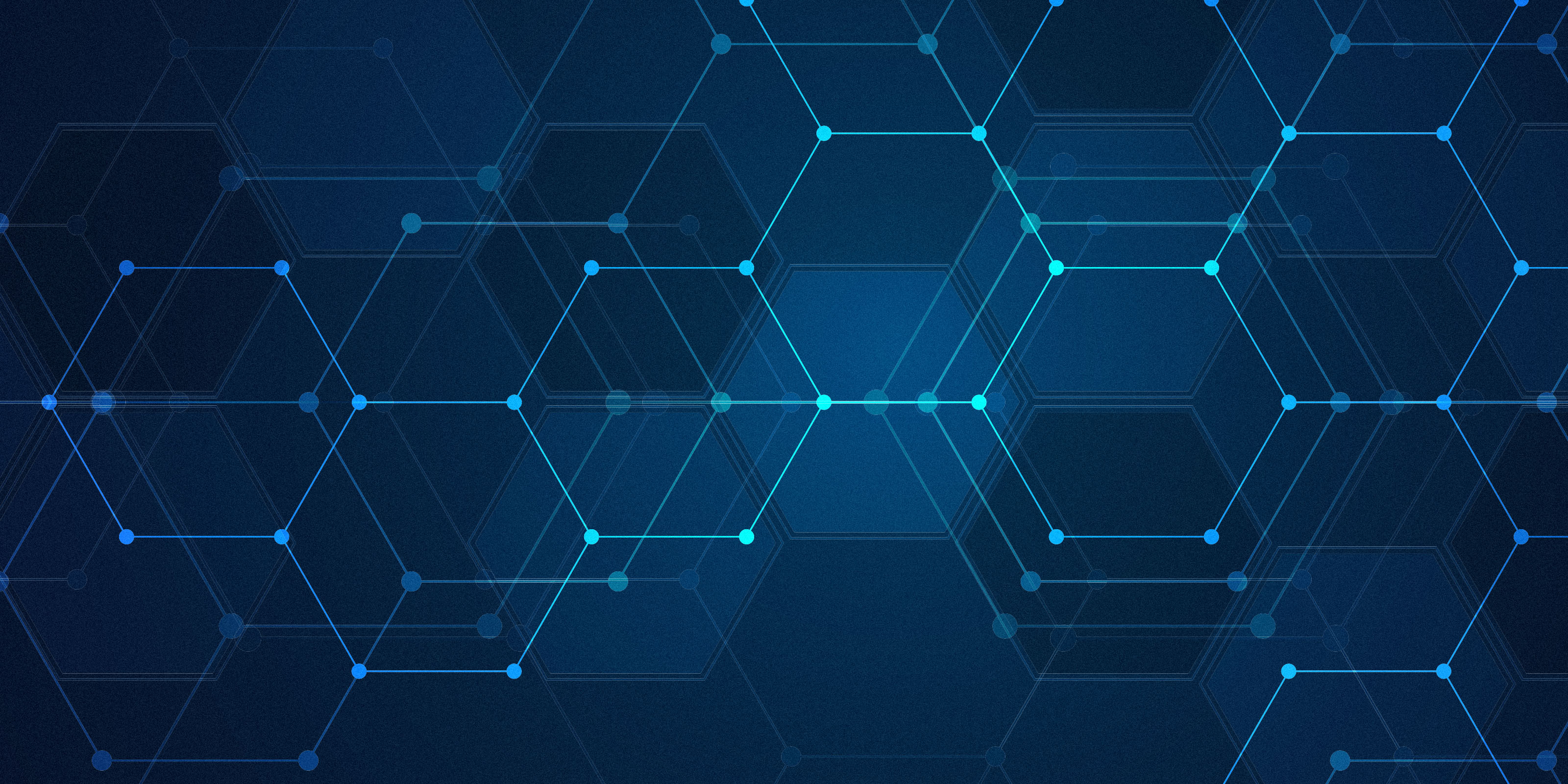 blue hexagonal background pattern