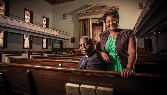 Terri Powell and Rev. Dr. Frank Lance