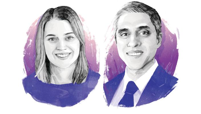 Graphic of Coleen Barry and Surgeon General Vivek Murthy