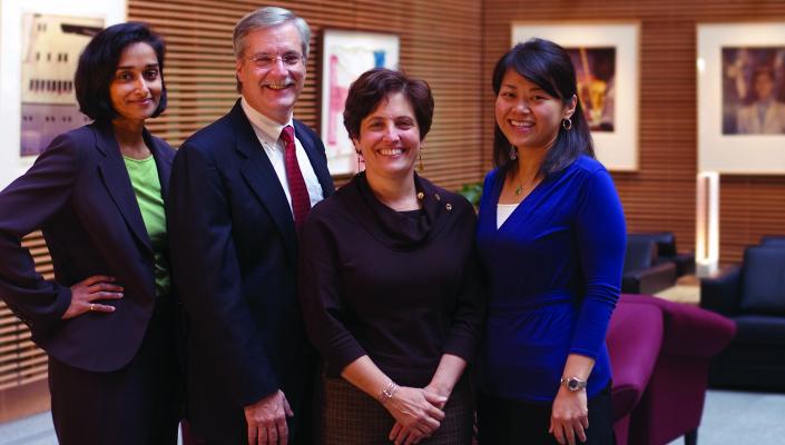 Rulan Parekh, Dean Mike Klag, Lucy Meoni, and Linda Kao