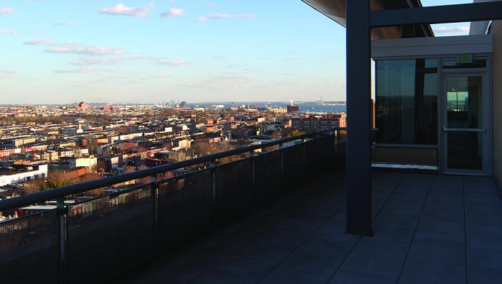 View from the Wolfe Street Building's 9th floor roof