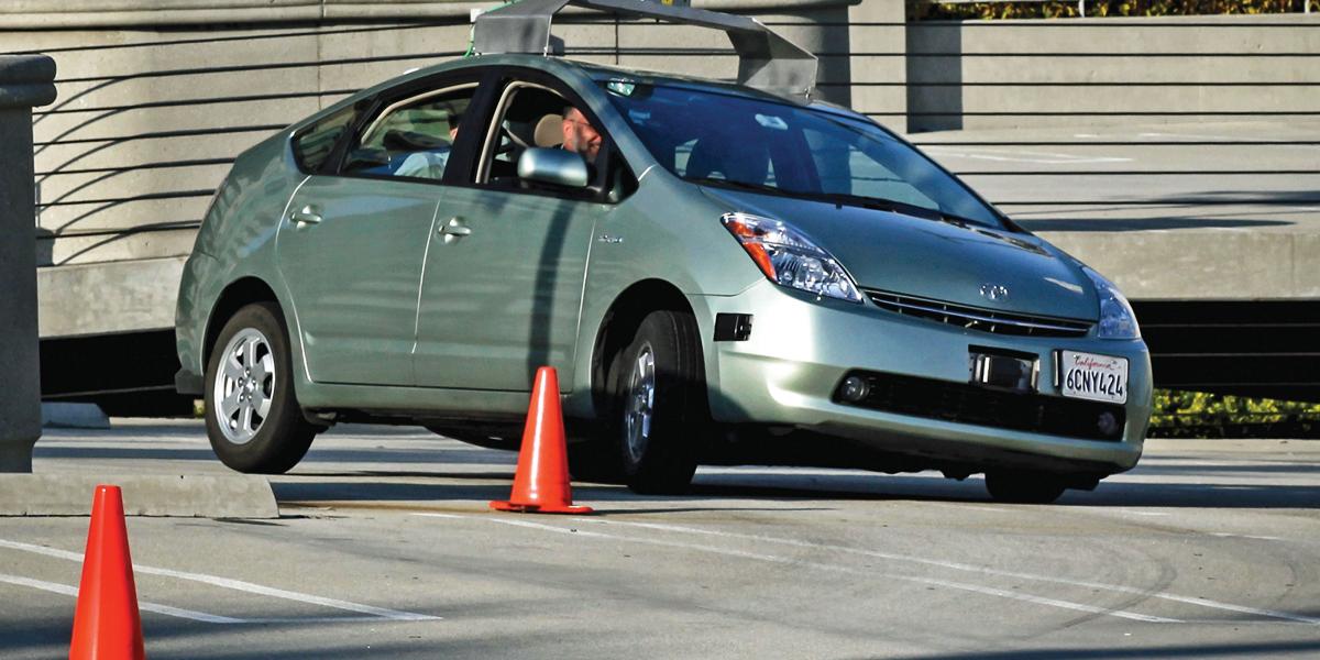 Image of a driverless car