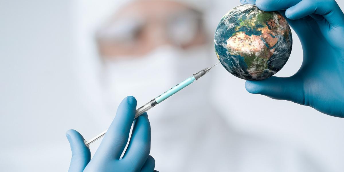 vaccine injection into globe