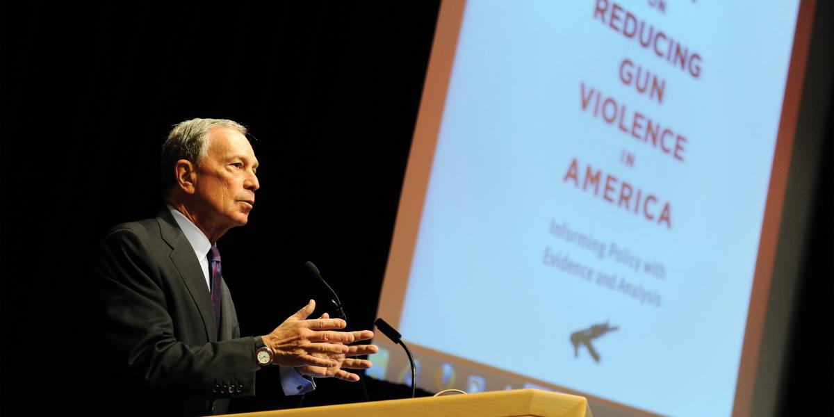 Michael R. Bloomberg speaking at the Life Summit.