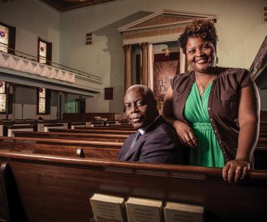 Terri Powell and Rev. Dr. Frank Lance