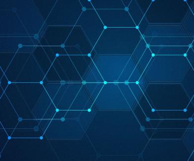 hexagonal background pattern in blue