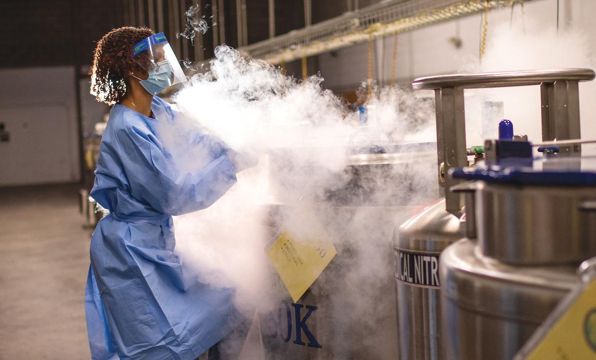 Cryogenic units at the Biological Repository