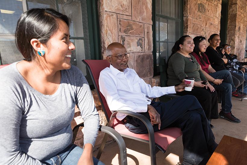 Danya Carroll, Mathu Santosham, and the Behavioral Health Program staff