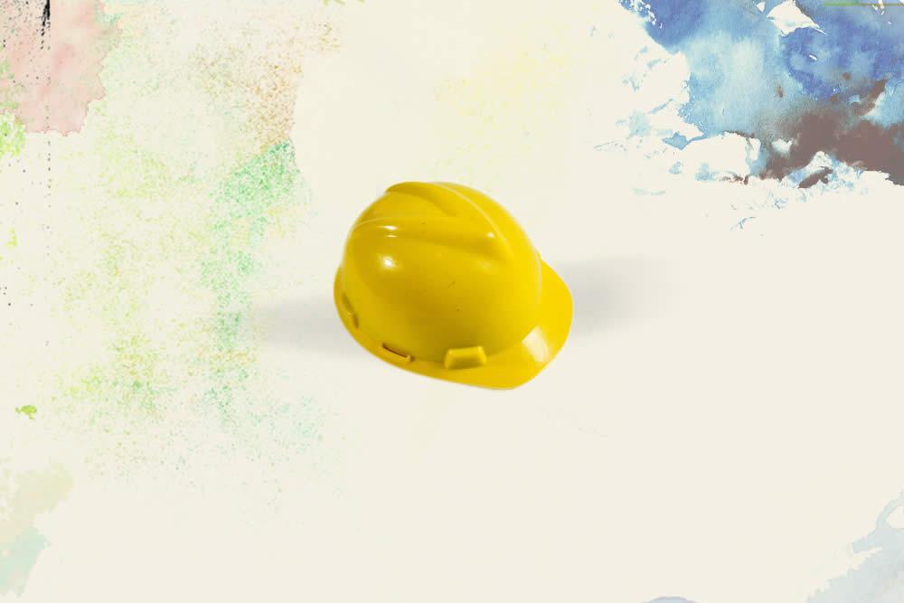 yellow hard hat